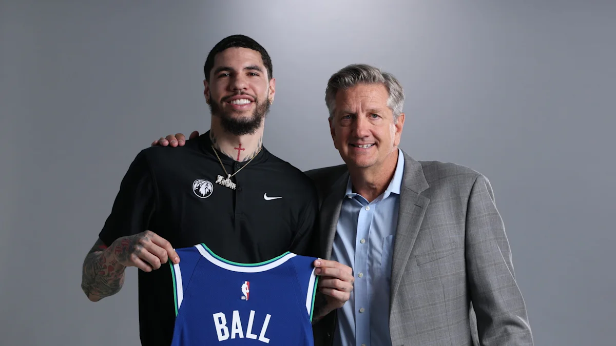 Minnesota coach Chris Finch discusses LaMelo Ball in offense, Joan Beringer role
