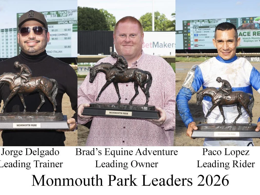Monmouth Meet Ends with Handle Decrease, Paco Lopez Leads Riders Again