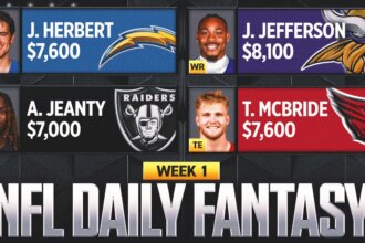 NFL DFS Week 1: Best Picks, Lineup Advice and Value Plays