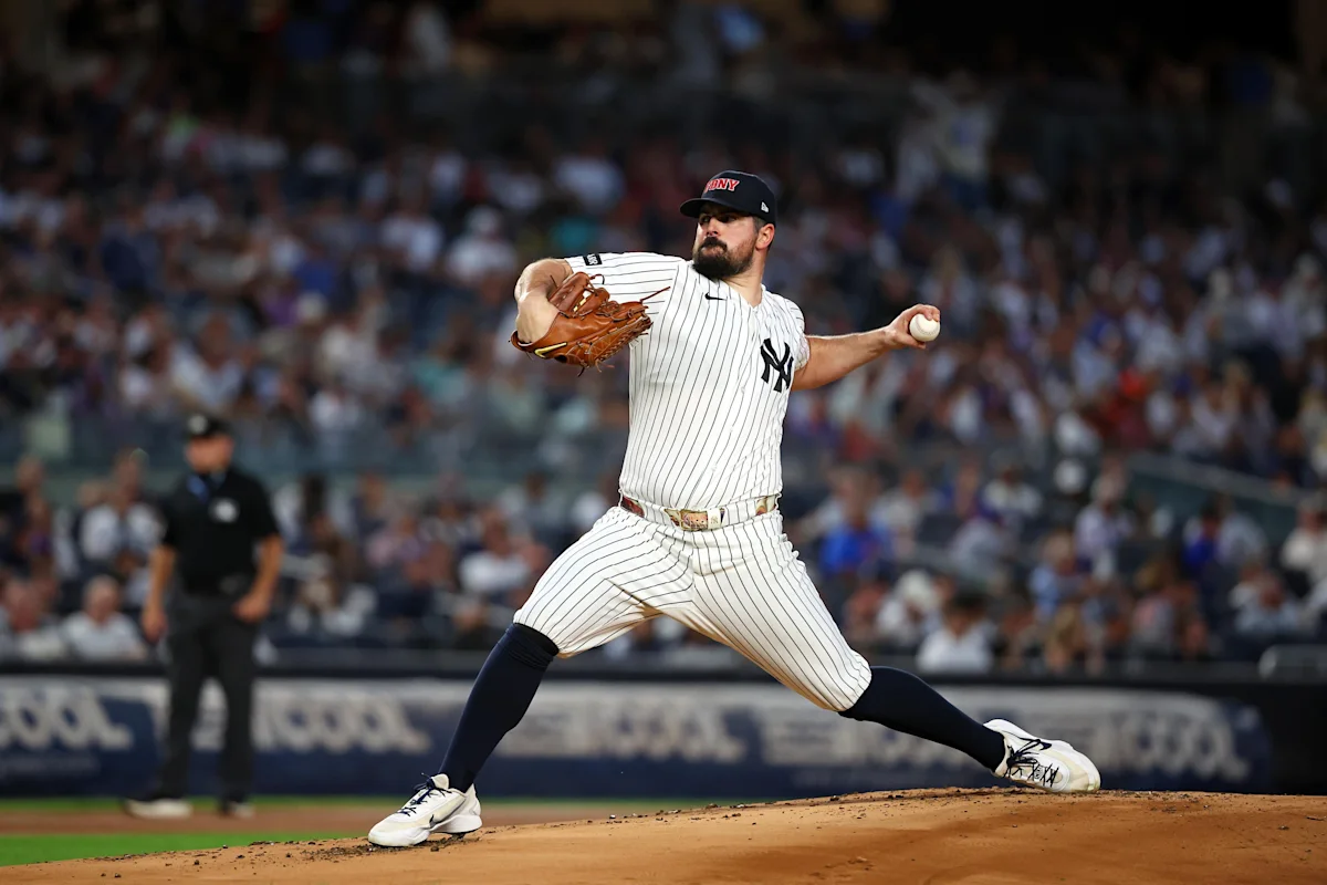 New York Yankees to face Tampa Bay Rays with Carlos Rodón and Nick Martinez pitching