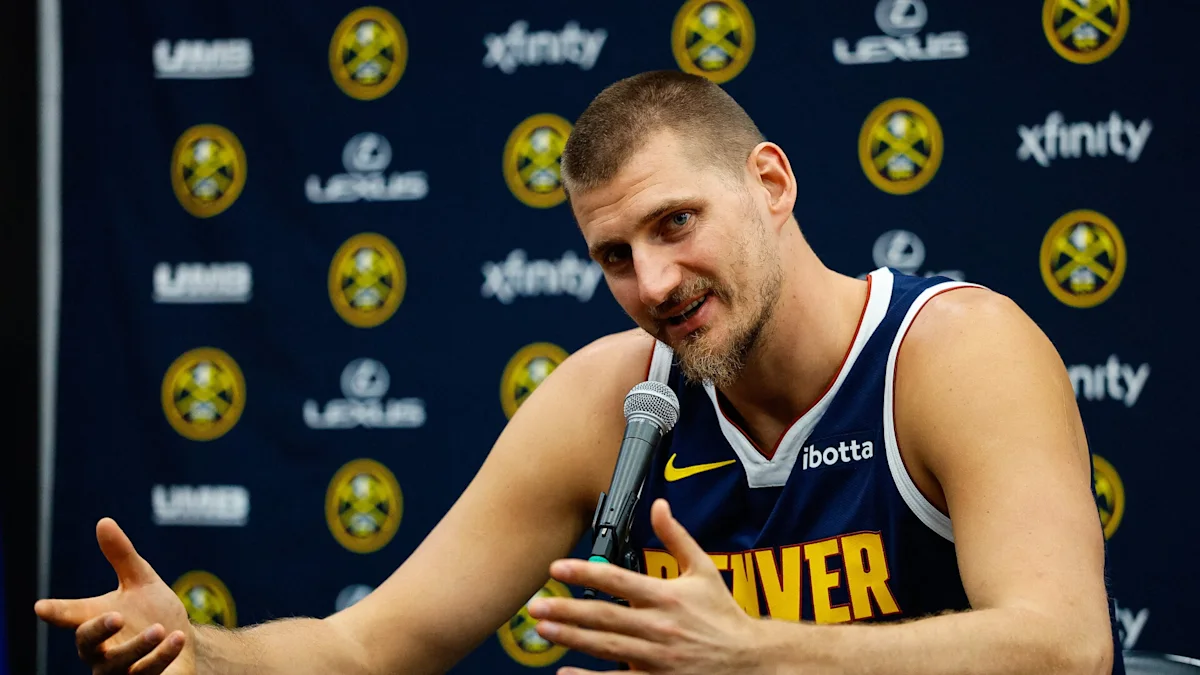 Nikola Jokic says 'I'm gonna sign next year' at NBA Media Day 2026