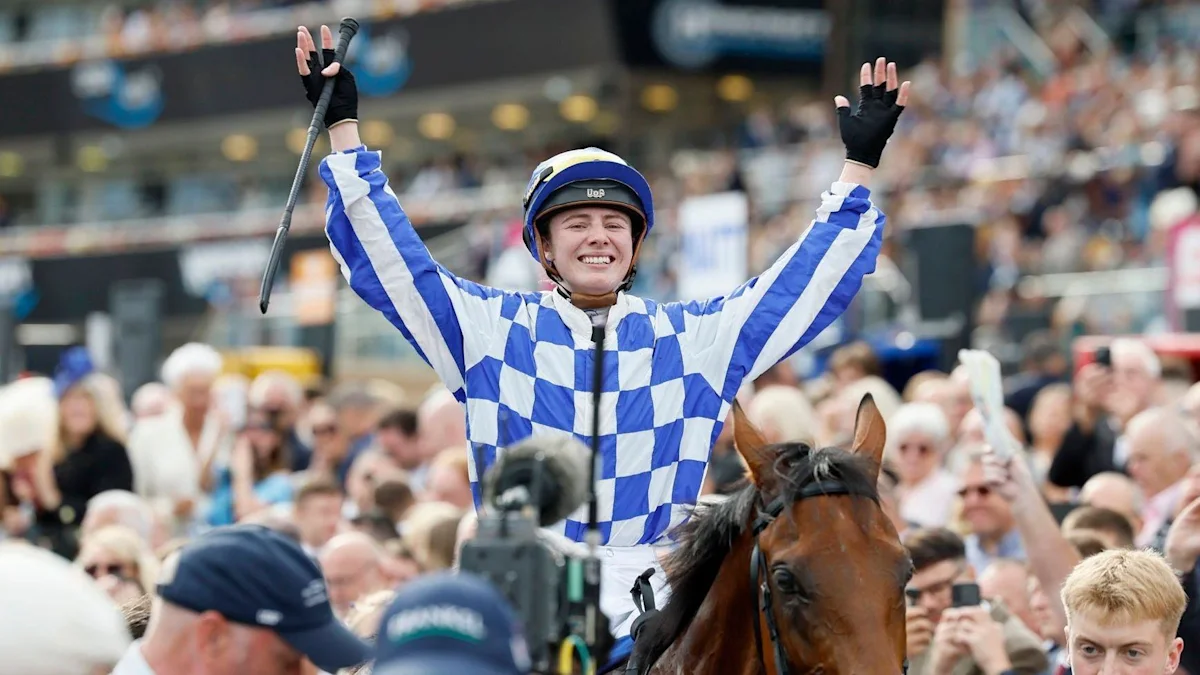 Osborne becomes first female jockey to win a Classic with St Leger victory