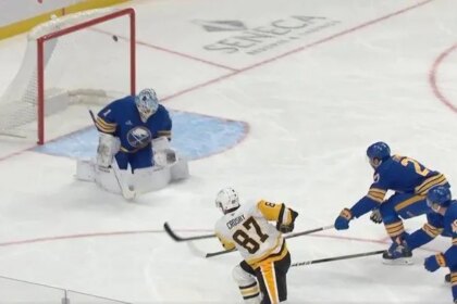 Penguins lose Rust but win preseason game against Sabres