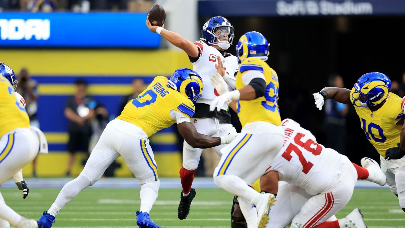 Rams defeat depleted Giants 28-6 on Monday Night Football