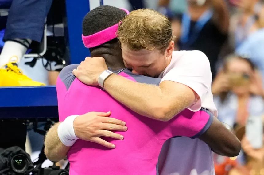 US Open: Frances Tiafoe consoles heartbroken Alex Michelsen after wild comeback