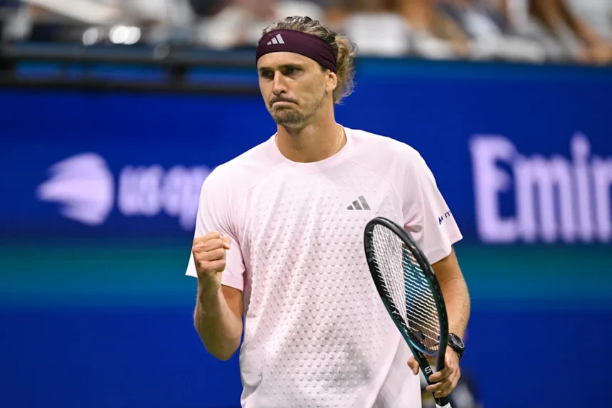 US Open: Top seed Alexander Zverev avoids first-round disaster, holds off Lorenzo Sonego in 5 sets
