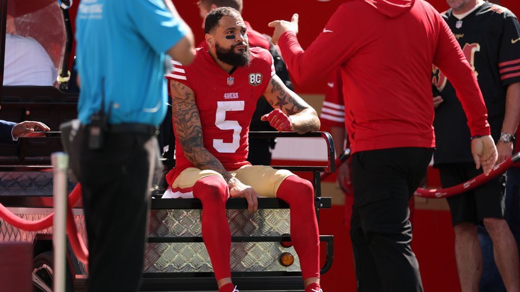 WR Mike Evans exits with painful injury as more 49ers go down