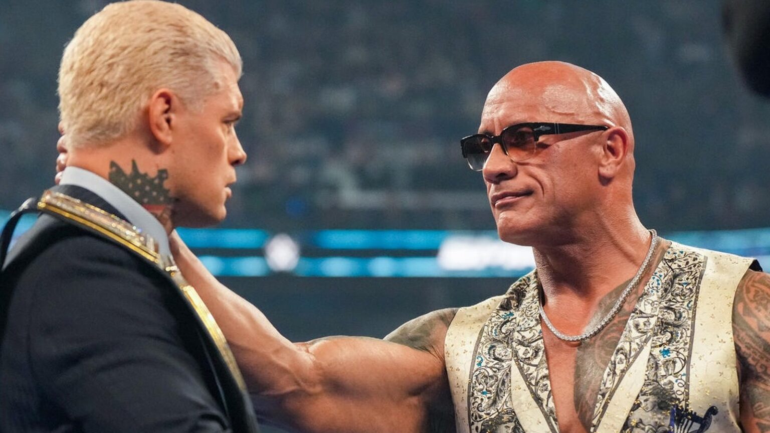 WWE's Cody Rhodes Proposes Giving His Soul to The Rock's Daughter Simone Johnson
