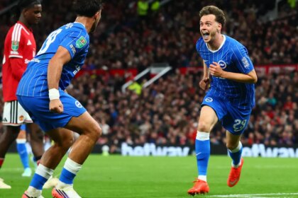 Man United Eliminated From English League Cup After Losing 2-0 Lead to Brighton