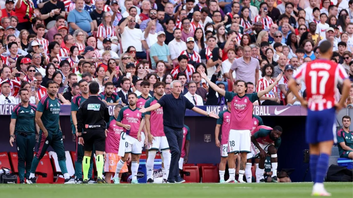 Real Madrid suffers uninspiring loss to Atletico Madrid, highlighting aimlessness.