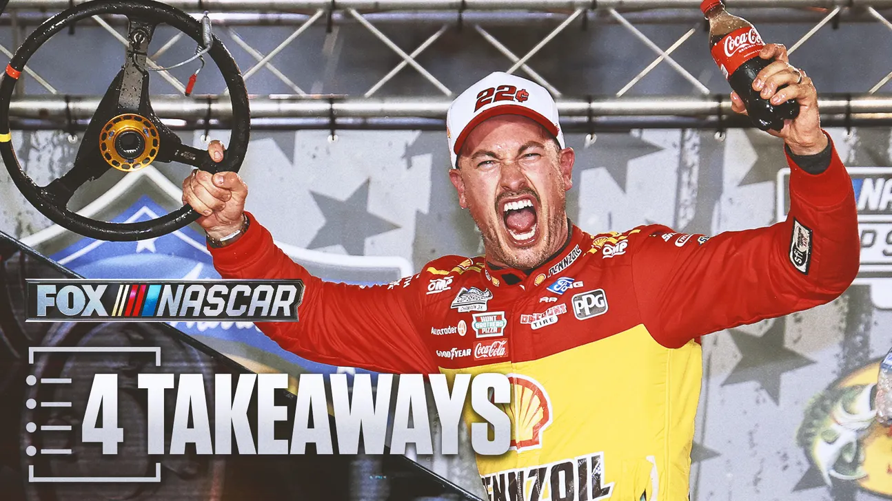 4 Takeaways From Joey Logano's Bristol Win and Hocevar, Blaney's Post-Race Brawl