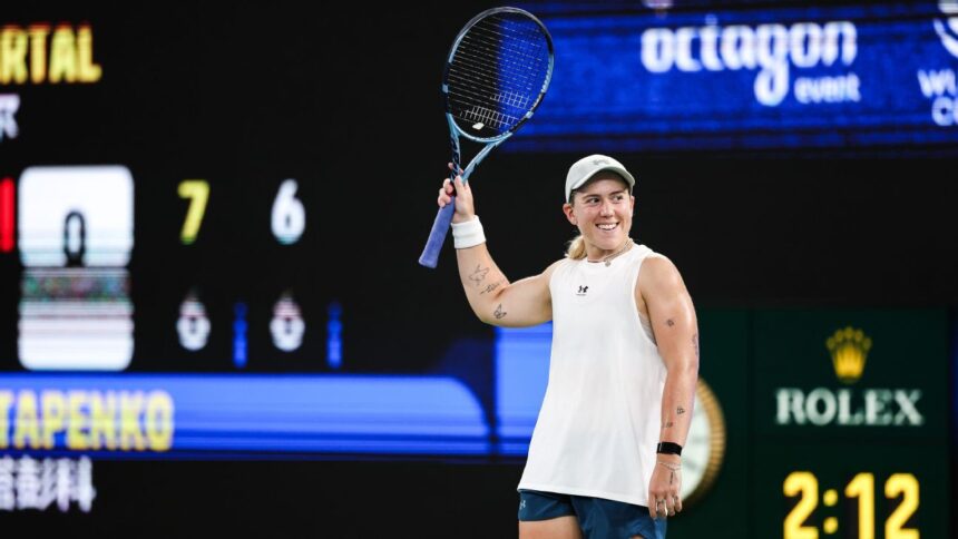 Wuhan Open: Sonay Kartal reaches first WTA 1000 final after straight-sets win