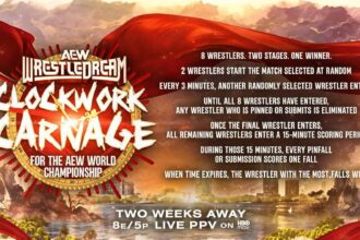 AEW World Title to be defended in eight-man Clockwork Carnage match at WrestleDream in Orlando