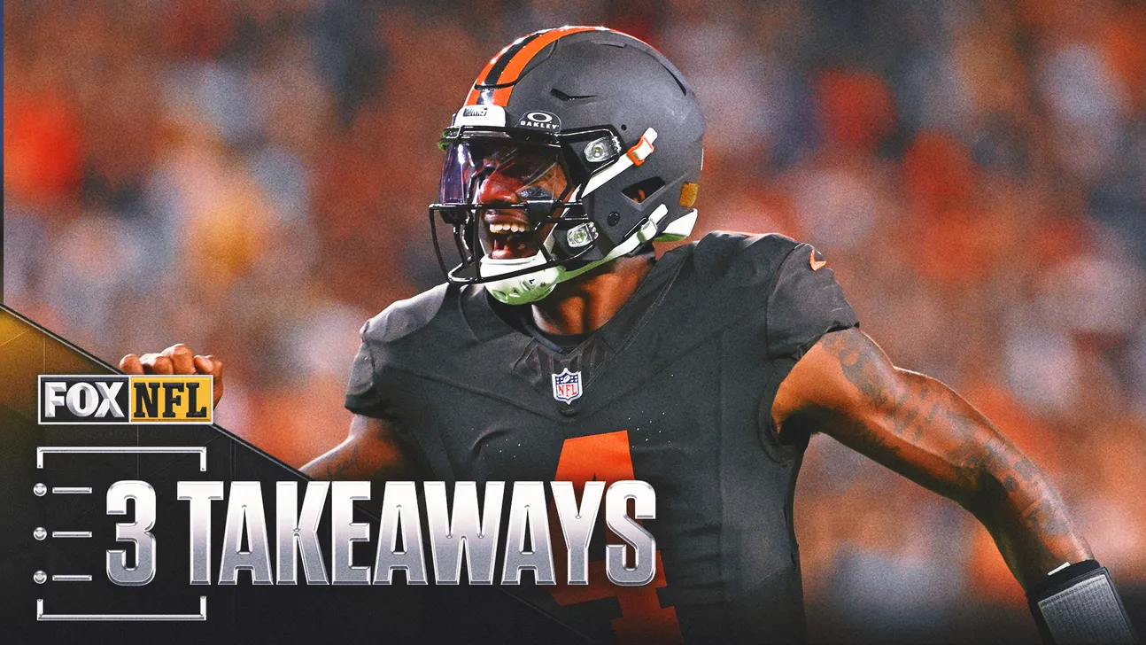 Are the Browns For Real? 3 Takeaways From Browns' Dramatic Win vs. Steelers