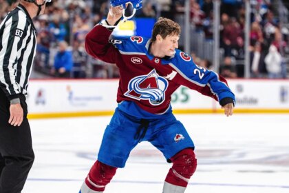 Avalanche win 8-4 after opening night chaos
