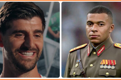 Courtois names the song that Real Madrid dressing room sing to tease Mbappe