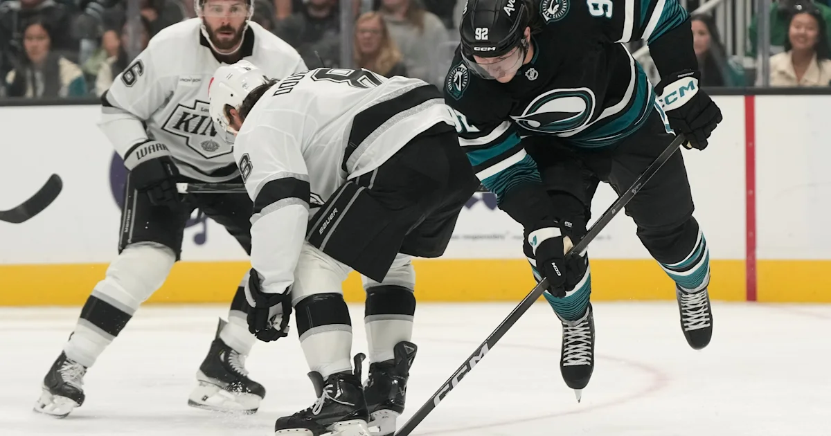 Chernyshov scores second goal to secure Sharks' 5-4 overtime win over Kings