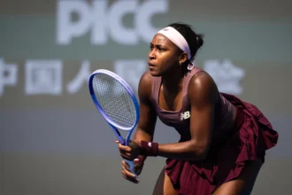 Coco Gauff decries racist abuse after halting play in win over Sun Xinran due to flickering LED lights