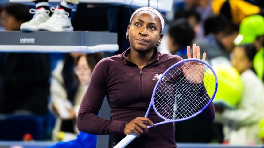 Coco Gauff says abuse 'draining' after first loss to Mertens
