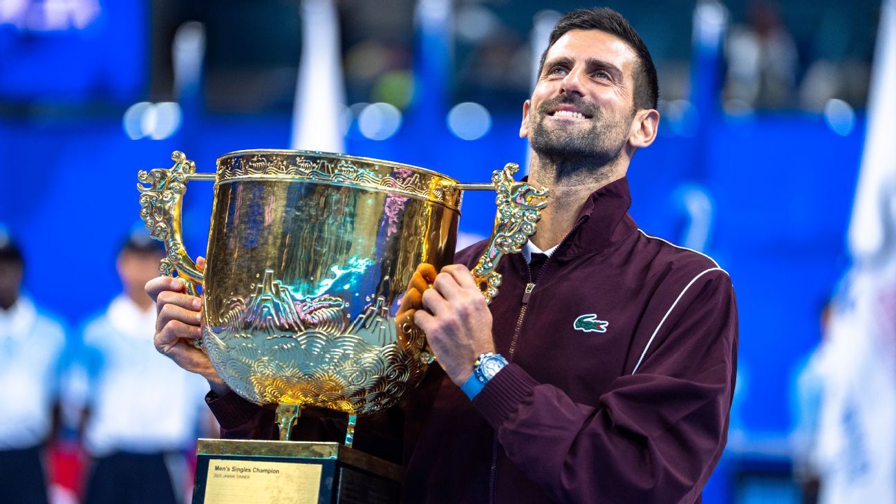 Djokovic wins 7th China Open title after injured De Minaur retires