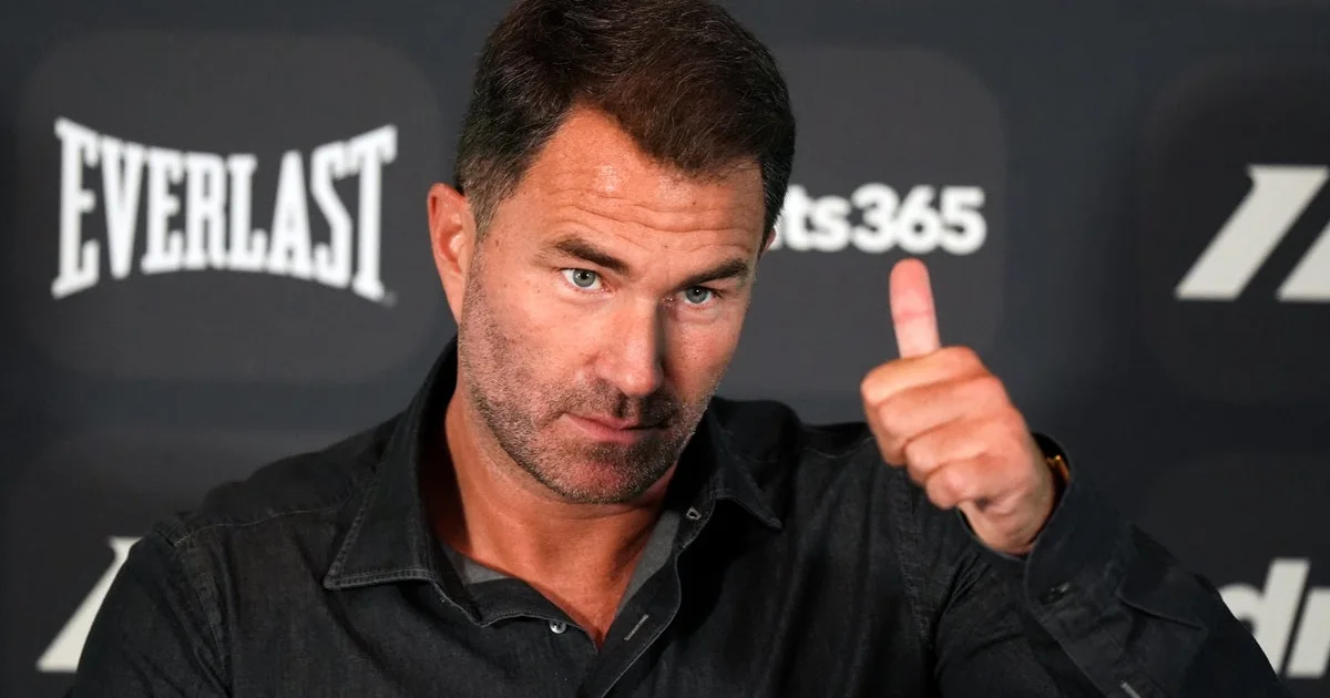 Eddie Hearn says Dana White ‘completely cooked’ amid Fury v Joshua promoter dispute