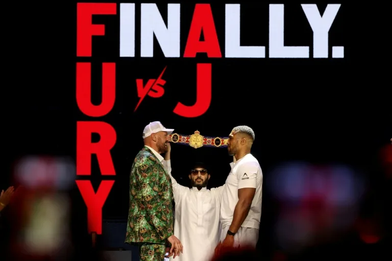 Fury and Joshua begin 'Battle of Britain' in good spirits
