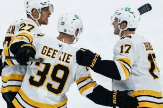 JJ Peterka scores in OT to lead Bruins past Jets 4-3