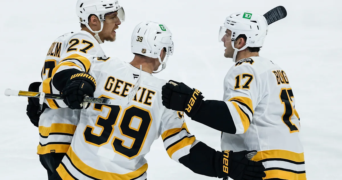 JJ Peterka scores in OT to lead Bruins past Jets 4-3