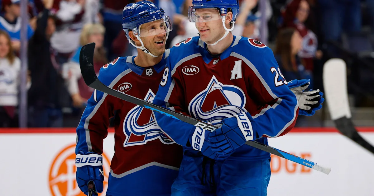 MacKinnon scores two goals and gets into rare fight in Avalanche's 8-4 season opening win over Kings