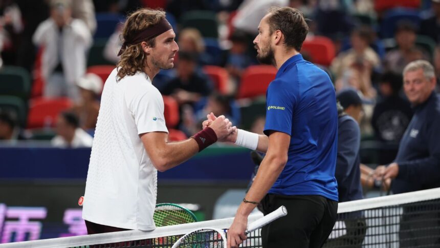 Medvedev beats Tsitsipas, reaches Shanghai Masters quarters
