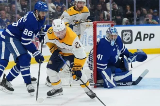 Nils Hoglander still performing well in Nashville