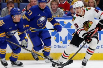 Sabres earn first win of year with comeback victory over Blackhawks, but concerns remain over goaltending