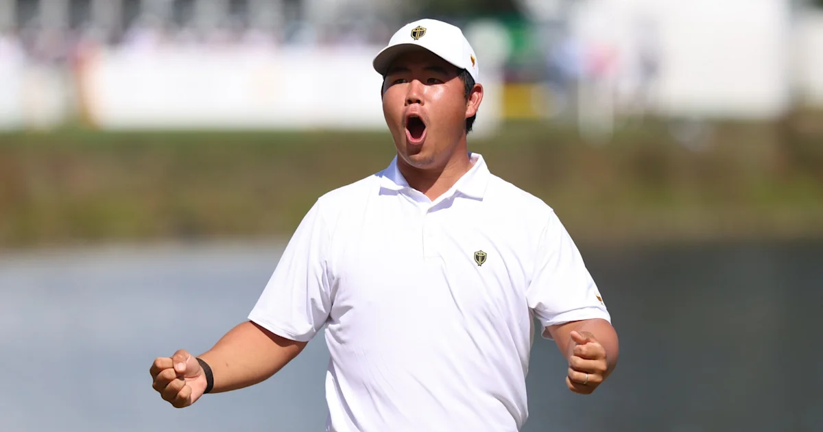 Tom Kim Wins Asian Games Gold Following Text from Tiger Woods