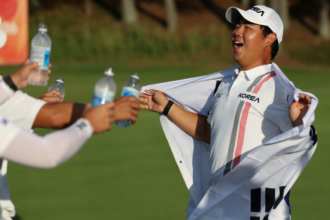 Tom Kim wins gold medal at Asian Games, secures military service exemption.