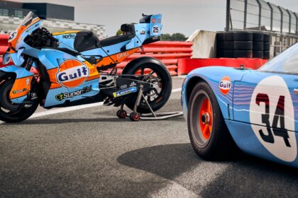 Trackhouse unveils Ford GT40-inspired Gulf MotoGP livery
