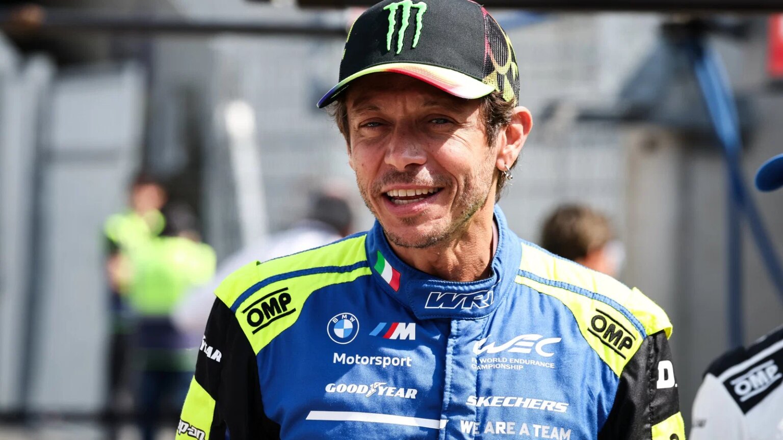 Valentino Rossi loses car door in bizarre Barcelona GT race incident