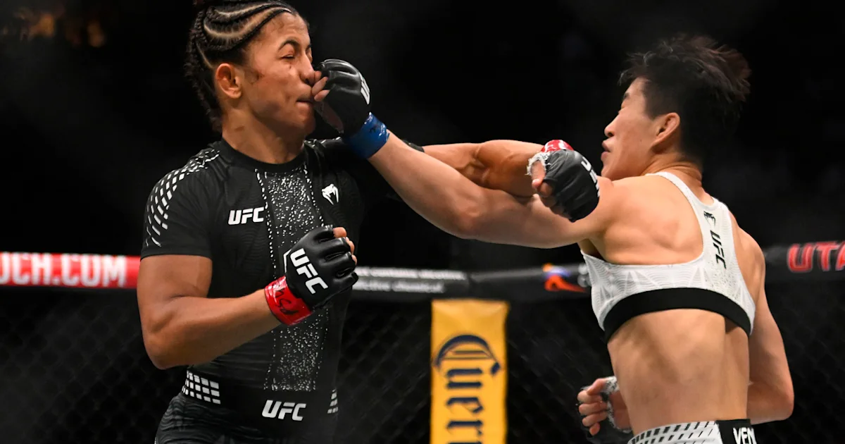 Wang Cong shows scratched eye in statement after UFC 332 title loss