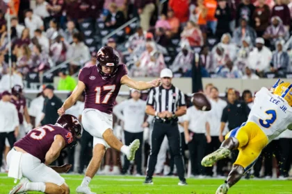 Pitt defeats Virginia Tech 35-33 after questionable game-winning field goal attempt.