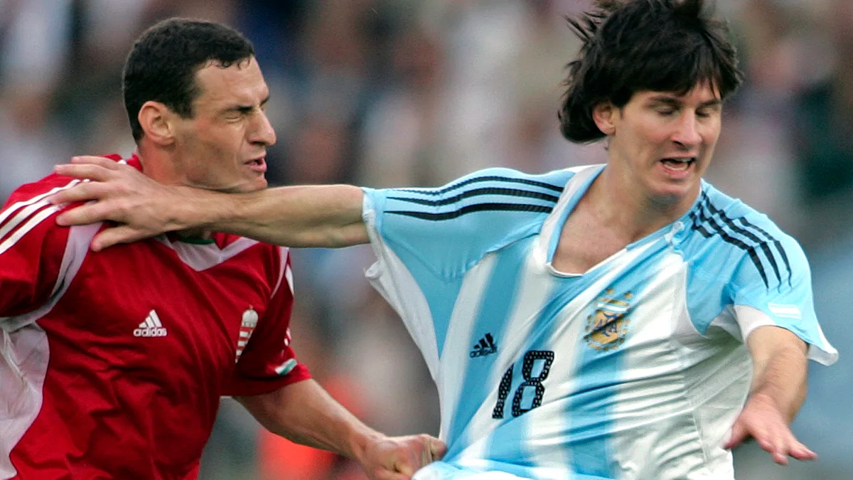 Lionel Messi’s 2005 Argentina debut lasted 47 seconds before a red card.