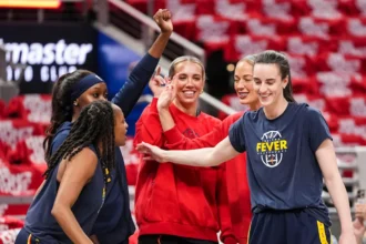 A'ja Wilson's finger pointing draws reaction from Sophie Cunningham of Indiana Fever