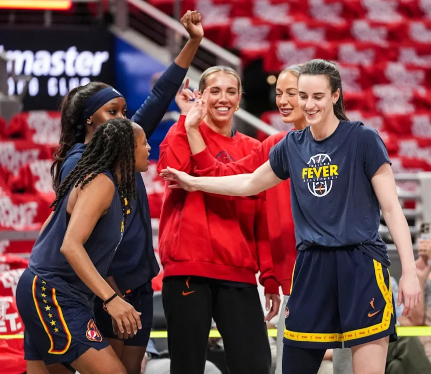 A'ja Wilson's finger pointing draws reaction from Sophie Cunningham of Indiana Fever