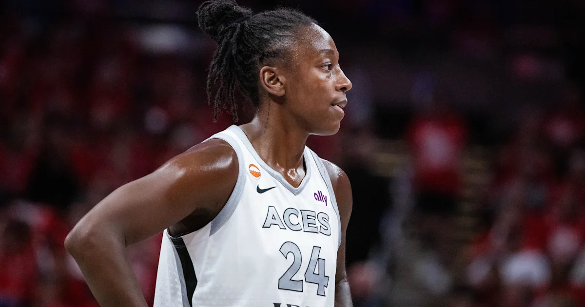 Aces' Jewell Loyd exits WNBA playoff game vs. Valkyries with injury