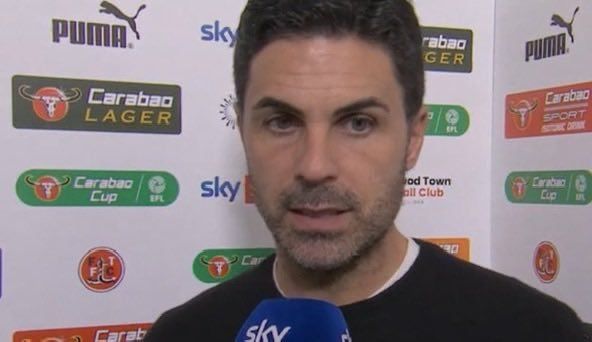 What Mikel Arteta had to say about his players’ performance in defeat against Fleetwood